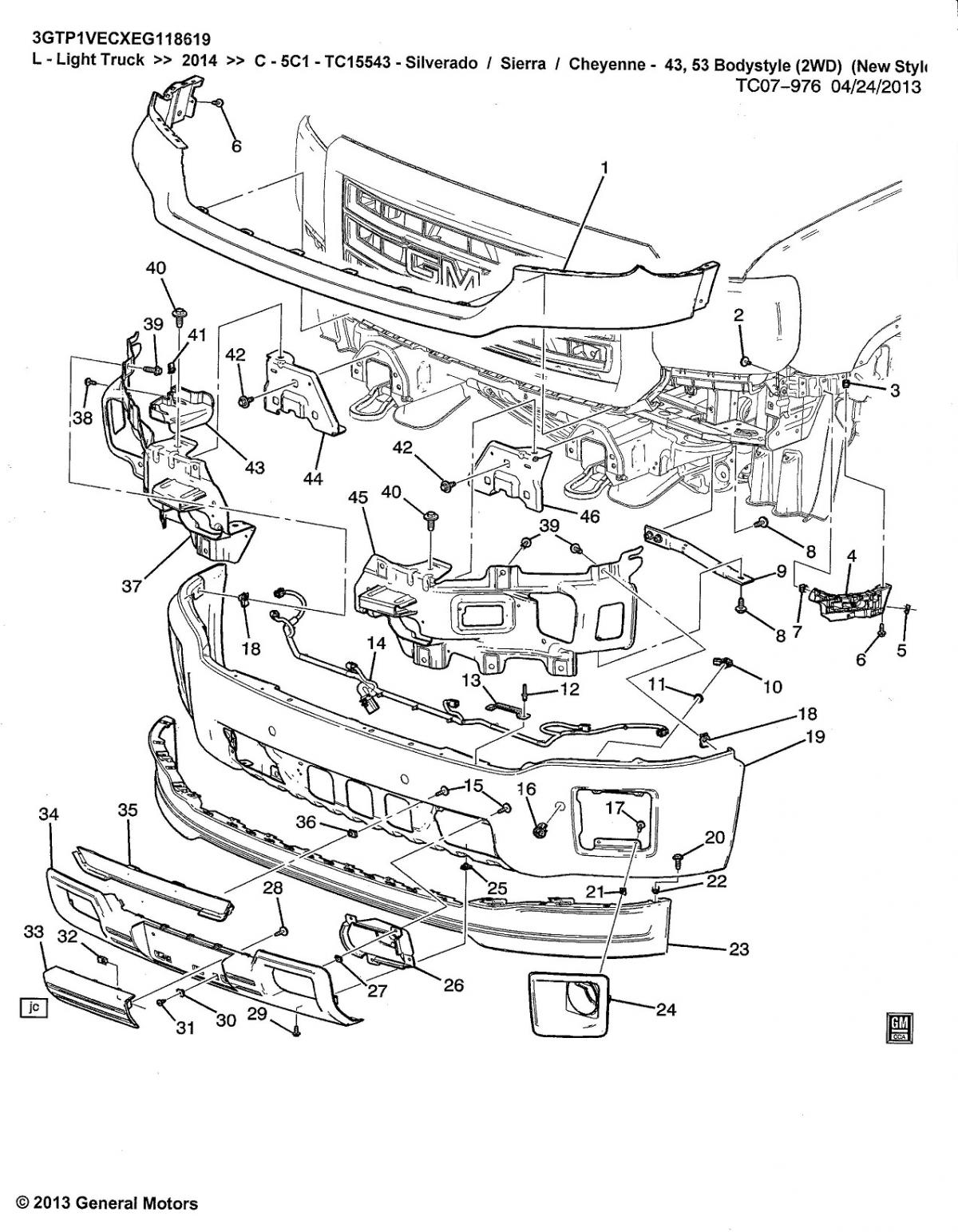 2008 Gmc sierra parts diagram #3