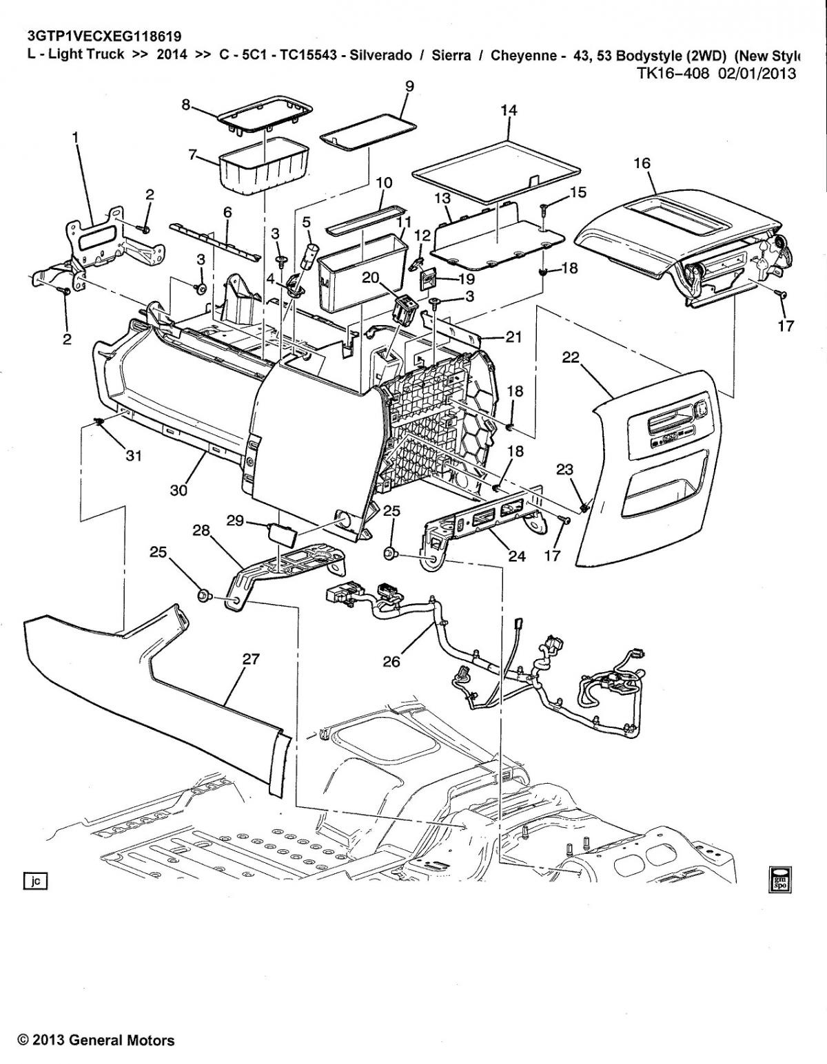 Gmc sierra parts diagram #3