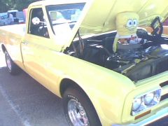 70s gmc engine bay.