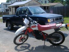 My 87 Yamaha xt350 and 94 Toyota I restored from ground up