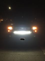 42" Curved LED Light Bar Behind Grille