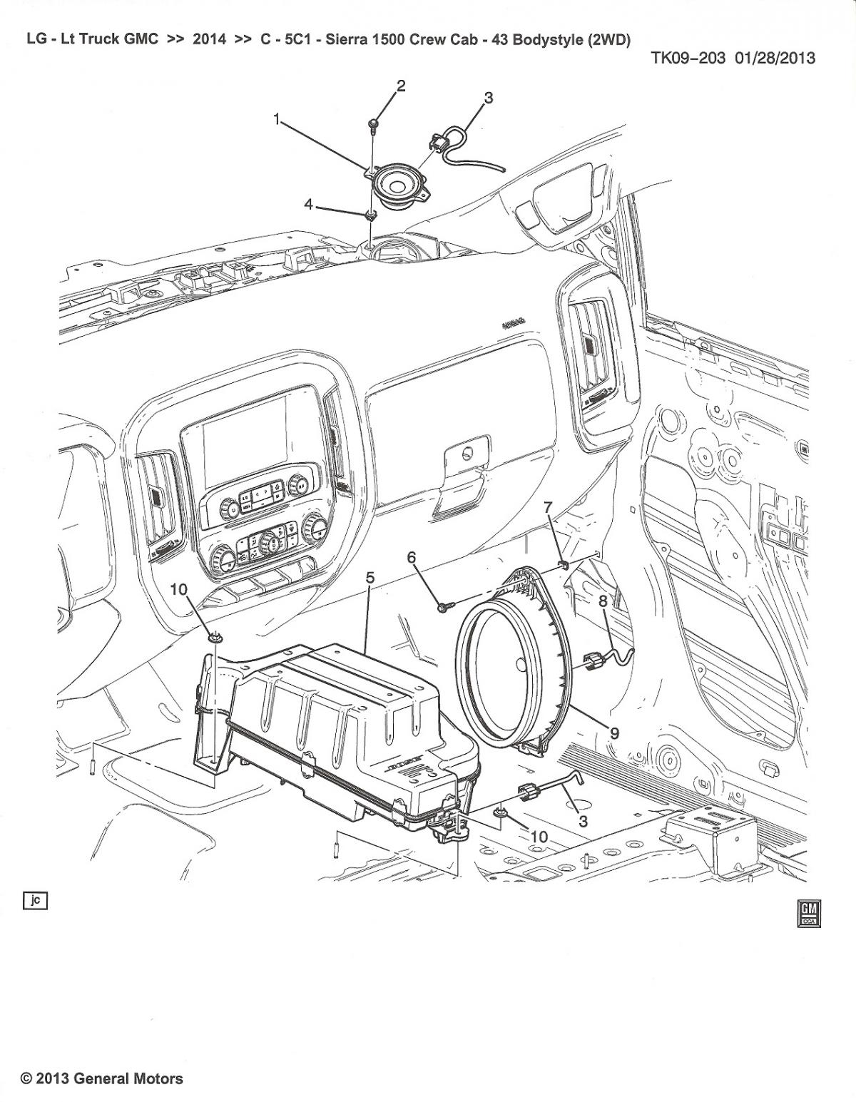 2017 chevy colorado door speaker size