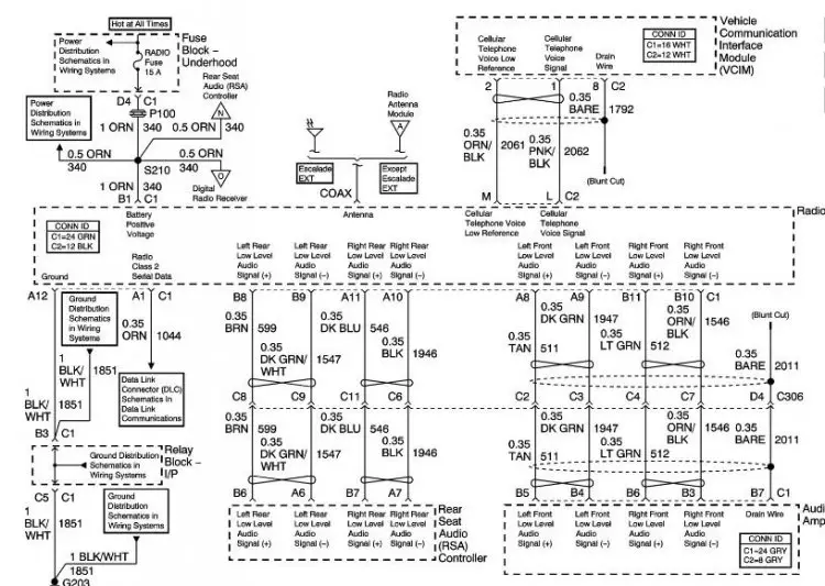 BOSE speaker system: need Wiring diagram please. - 1999-2013 Silverado