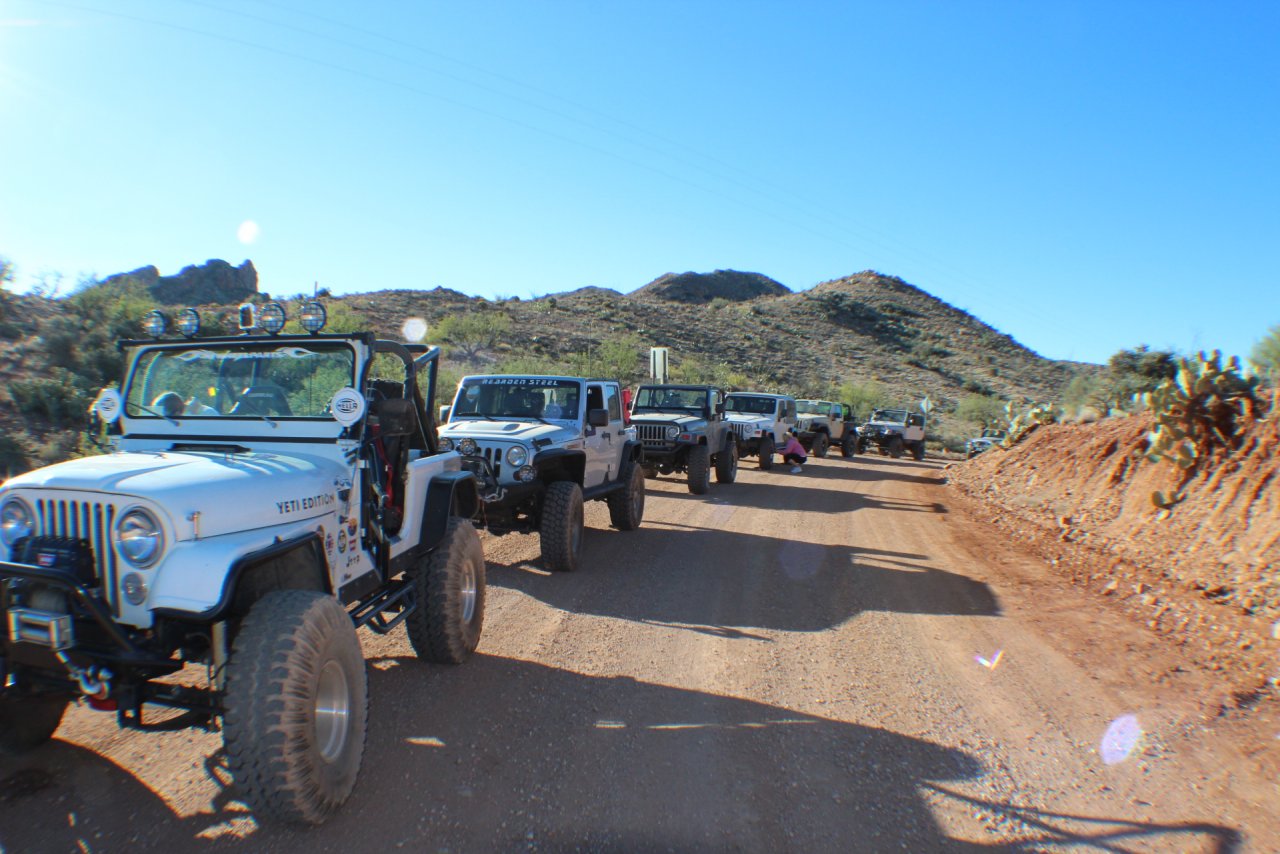 Jeep Jam and I am leading the pack!