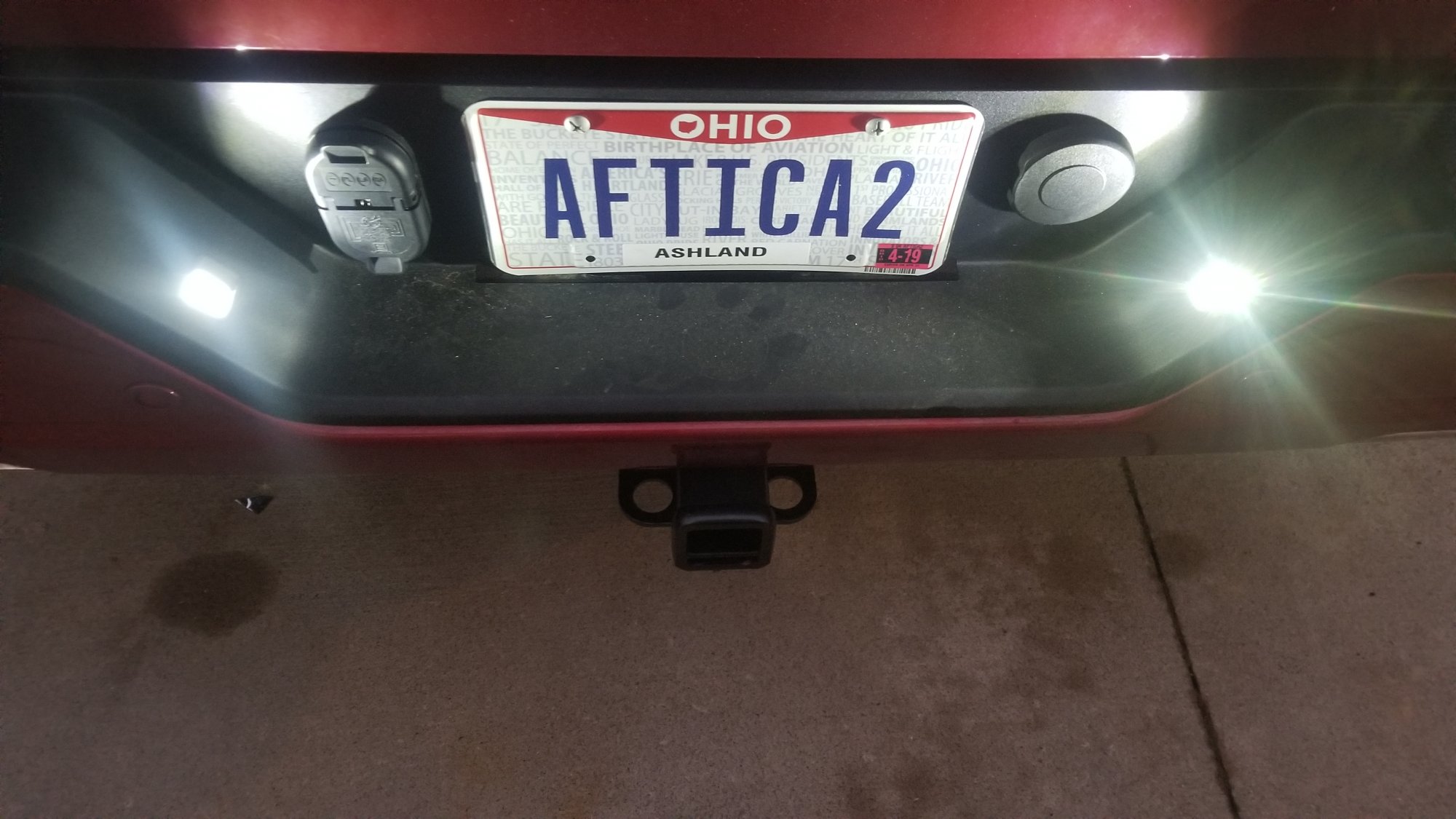 chevy silverado license plate light