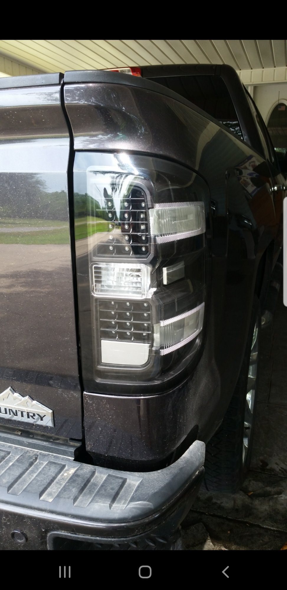 silverado color matched tail lights