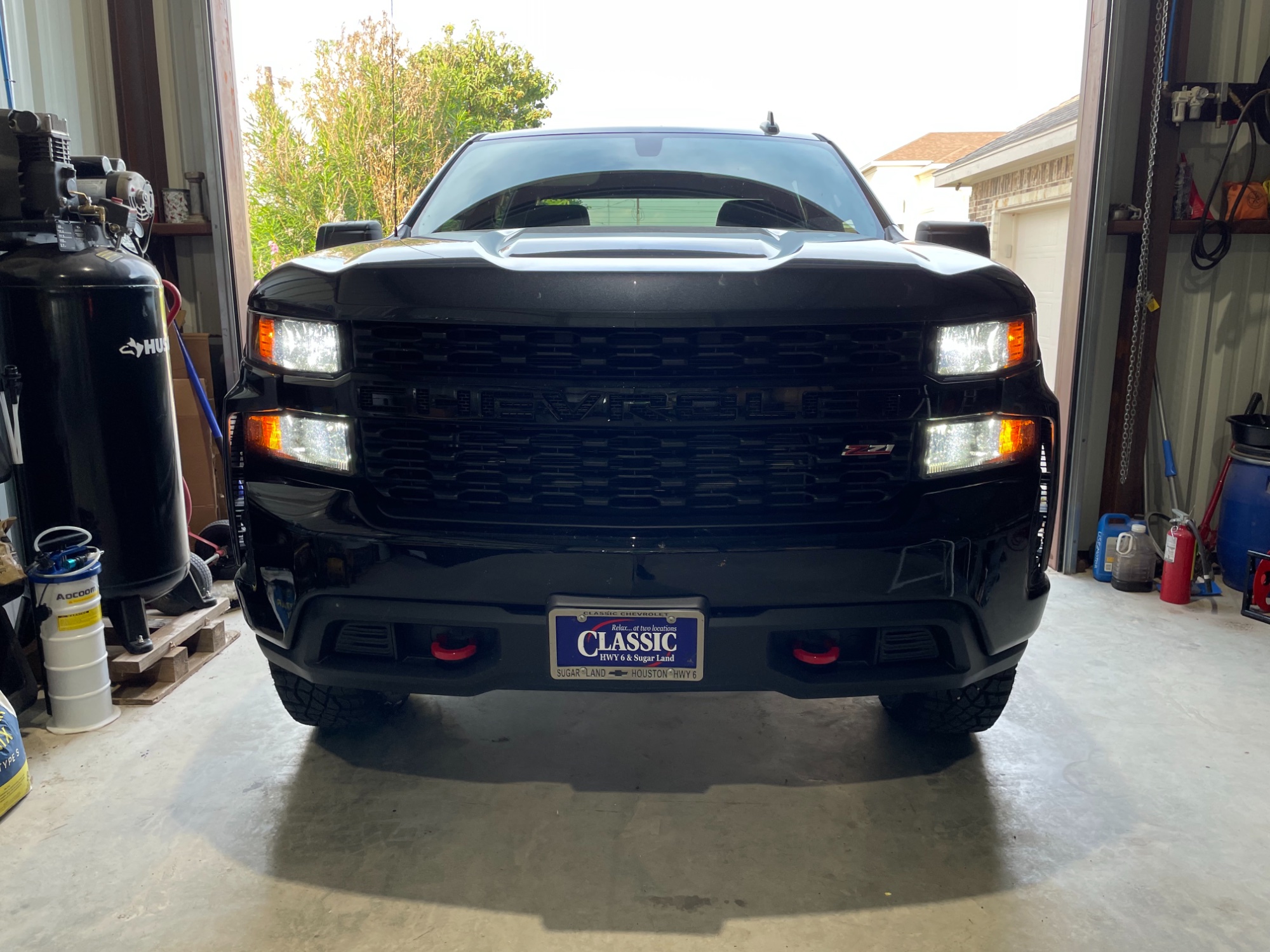 Chevrolet Silverado 1500 2019-2024 Custom H11 LED Bulbs with Dust Cove