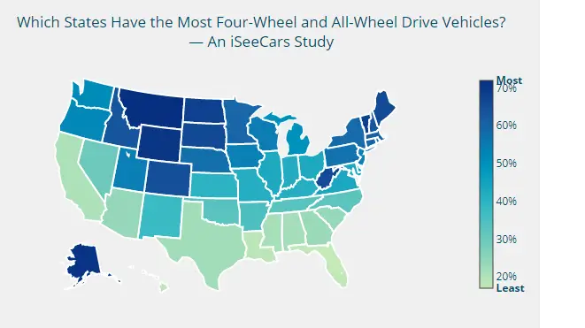 Have You Ever Wondered Which States Have The Most 4x4-equipped Vehicles 