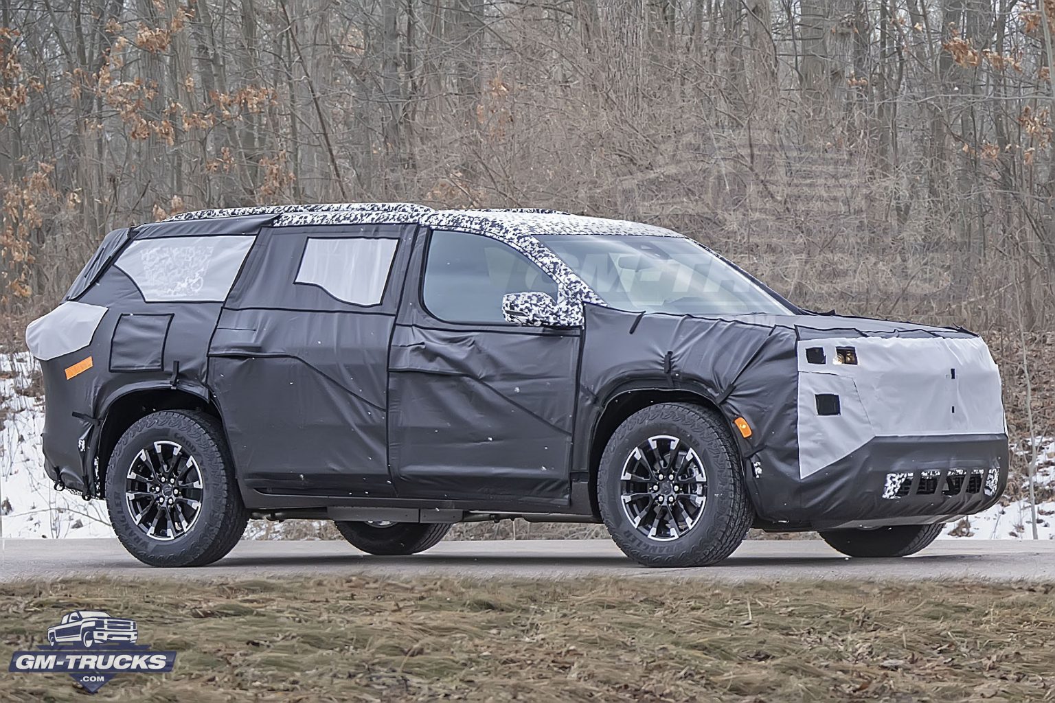 OffRoad Oriented 2024 GMC Acadia AT4 Prototype Photographed GM
