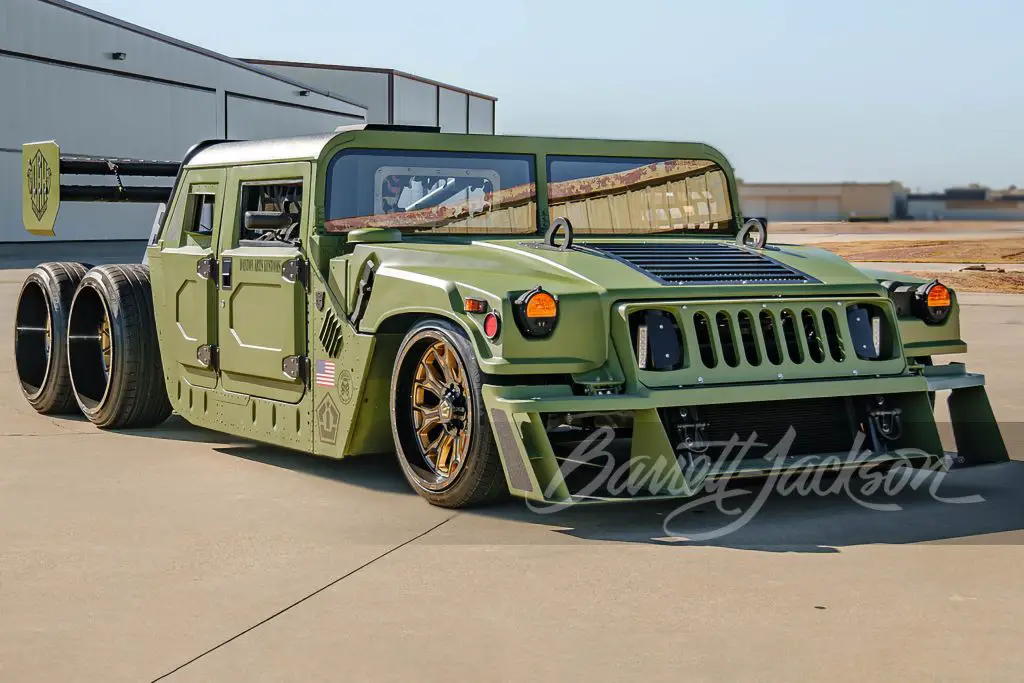 2009 AM General Military Humvee, transformed by Danton Arts Kustoms and Frenchy Export into a remarkable custom 6x6 behemoth