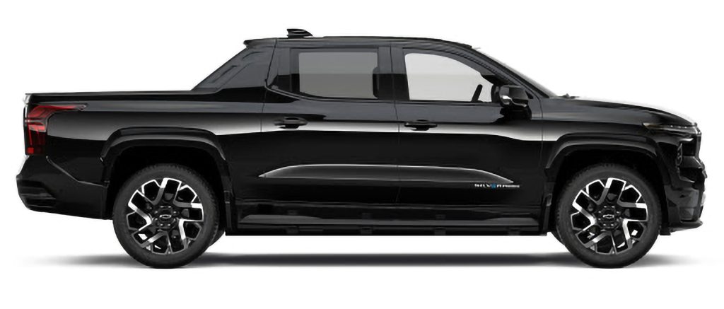 The 2024 Chevrolet Silverado EV RST In Black