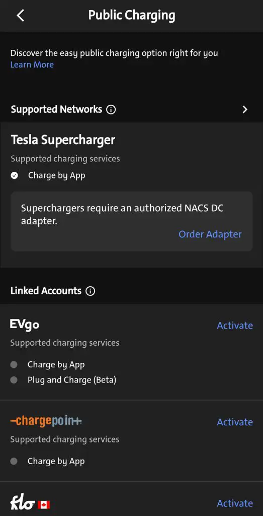 The myGMC App has been updated to allow EV owners to order a Tesla NAVS adapter inside of the app